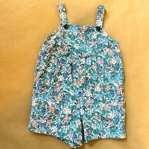 Old Navy Toddler Girls Floral Shortalls -5T
